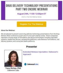 Oakwood Labs Extended-Release Drug Delivery Webinar