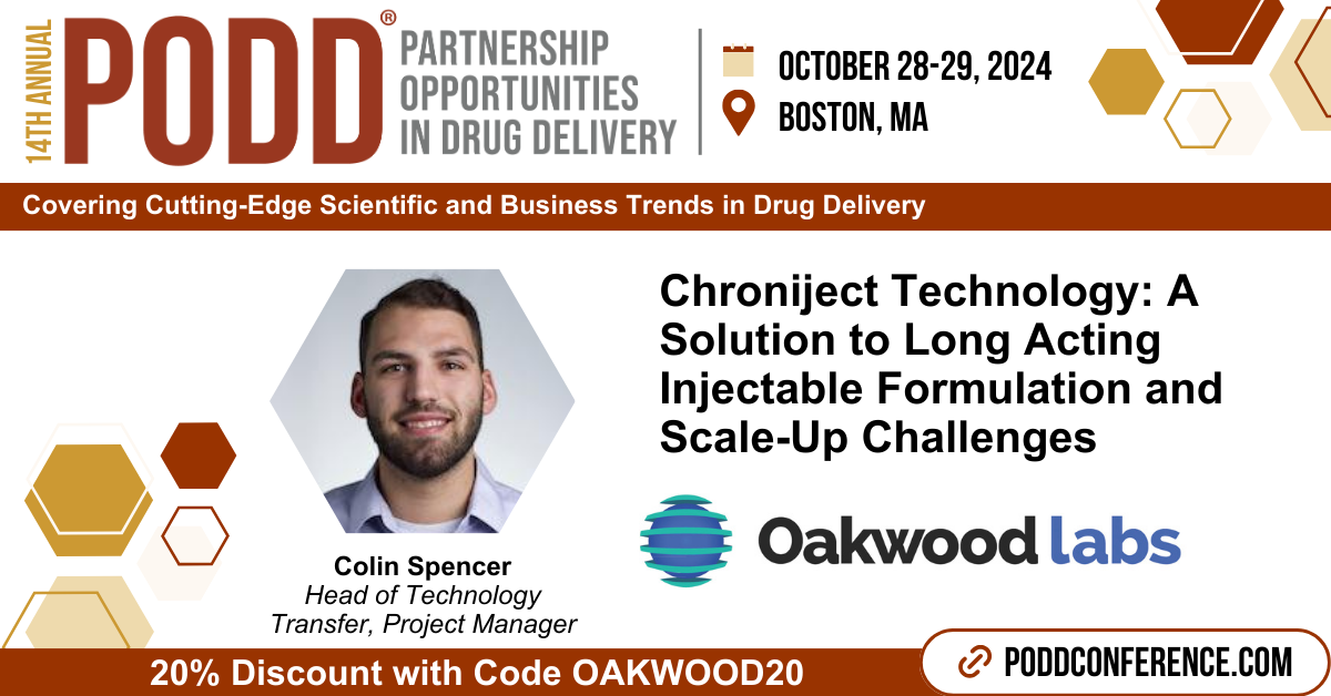 Listen to Oakwood Labs Present Chroniject Technology at the 2024 PODD Conference